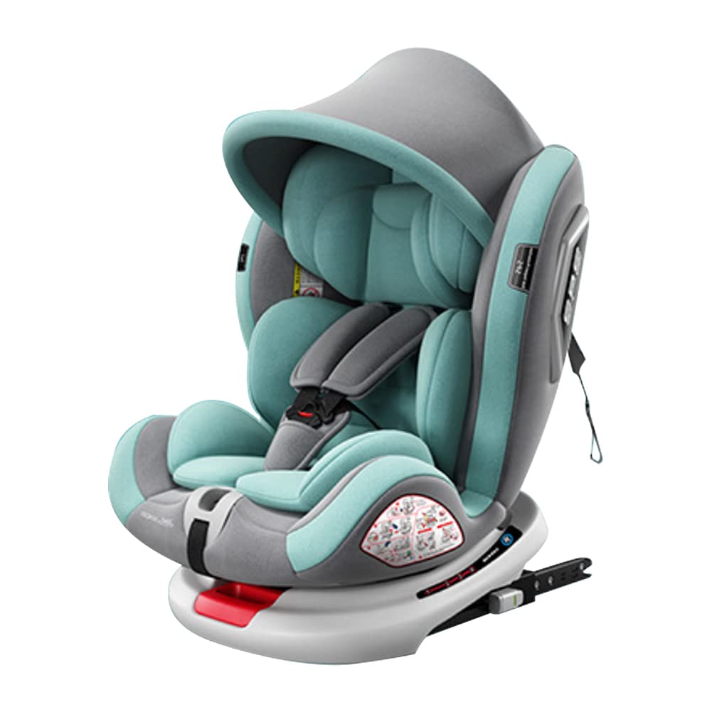 Zertylre Baby/Kids Car Seat | 4 in 1 Car Seat | 360° Rotation ISOFIX Adjustable Headrest and Canopy 0-12 years Upto 36kg Baby Travel Gear