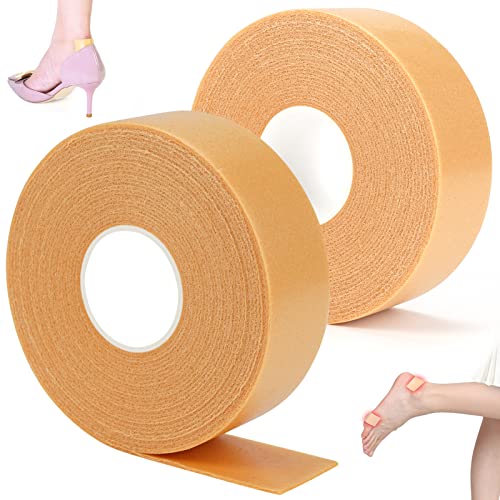 2 Rotoli Cerotti Vesciche Adesivi Impermeabili Autoadesivi Resistenti Allusura, Nastro per tallone Piedi per prevenire bolle e sfregamenti