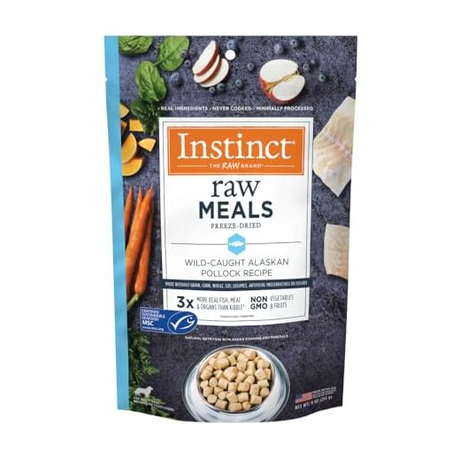 Instinct Raw Meals Freeze-Dried Pollock Dog Food, 9 oz. Bag