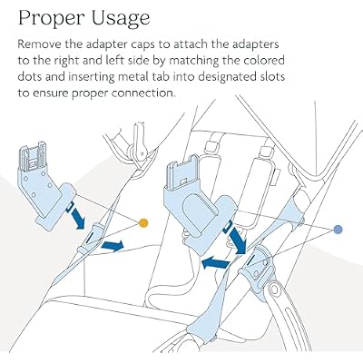 UPPAbaby Adapters for Ridge / Compatible with Aria, Mesa V2, Mesa Max, and Bassinet / Quick + Secure Attachment / 1 Pair
