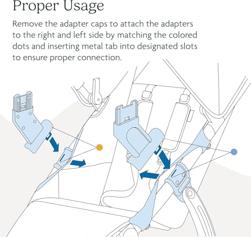 Image of UPPAbaby Adapters for Ridge / Compatible with Aria, Mesa V2, Mesa Max, and Bassinet / Quick + Secure Attachment / 1 Pair
