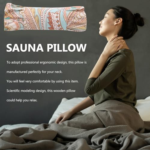 Almohada cervical de madera para moxibustión reutilizable con soporte ergonómico para el hogar 5