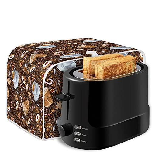 Image of Talayituse Coffee Toaster Cover 4 Slice Wide Slot, Lightweight, Dust Protection, Washable Appliance Bag