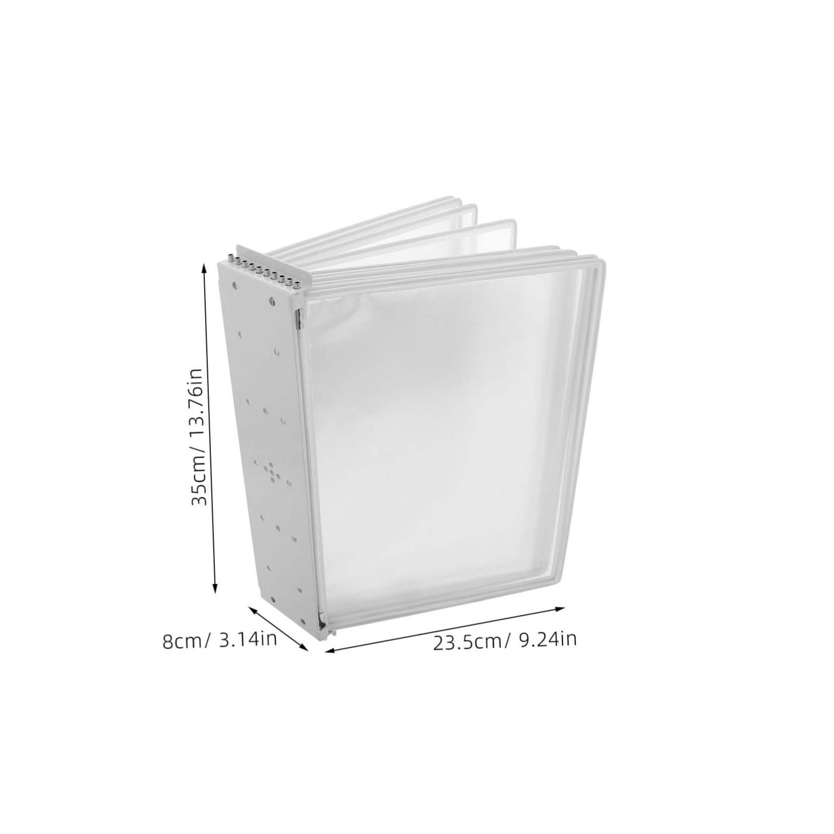 SOLUSTRE Wall-mounted Document Display Folder Pages Double-sided Storage Holder for Easy Access and Efficient File Classroom Home