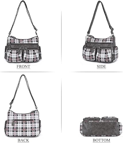 Miniatura 4 de Angel Kiss Bolsos cruzados para mujer, bolsos de hombro y monederos medianos de piel sintética Ladies, Medium, Faux Leather