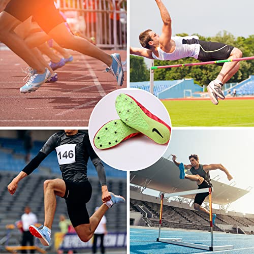 Image of 4.8mm 3 /16 Inch Track Spikes, 100 Pieces Hard Steel Spikes for Track Shoes, Track and Cross Country Spikes with Spike Wrench, Replacement Spikes for Sprint Sports Short Running Shoes