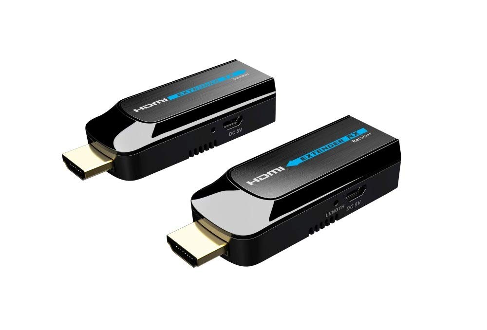 PremiumCord Extender HDMI Fino a 50 m Via Cavo Patch Cat6 / Cat6a / Cat7, Alloggiamento in Metallo, Compatibile con Full HD 1080p 60Hz, Non compresso, Senza latenza