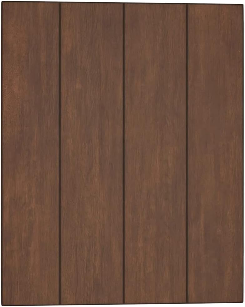 eHemco X-Side Wood Nightstand Side Table End Table with 1 Drawer and 1 Door, Brown