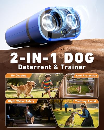 Dog Bark Deterrent Devices-Ultrasonic Anti Barking Device for Dogs with 50ft Range, Rechargeable No Barking Device for Own or Neighbor's Dogs, Portable Safe for Dogs/Humans | Indoor/Outdoor Use-Blue - Image 6