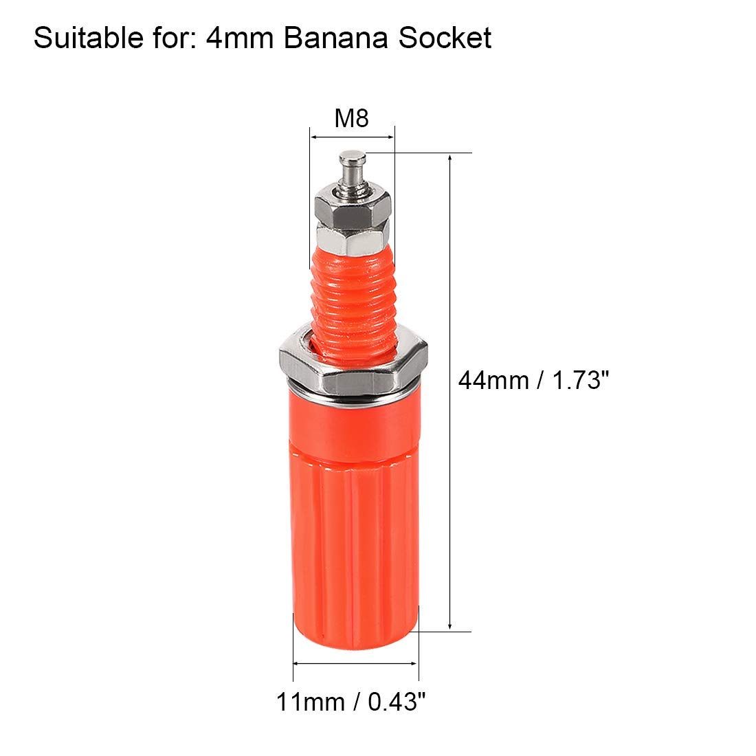 Terminale di rilegatura dell'altoparlante Amplificatore di potenza Presa a spina a banana a 2 vie Terminale a doppio palo di rilegatura(4PCS