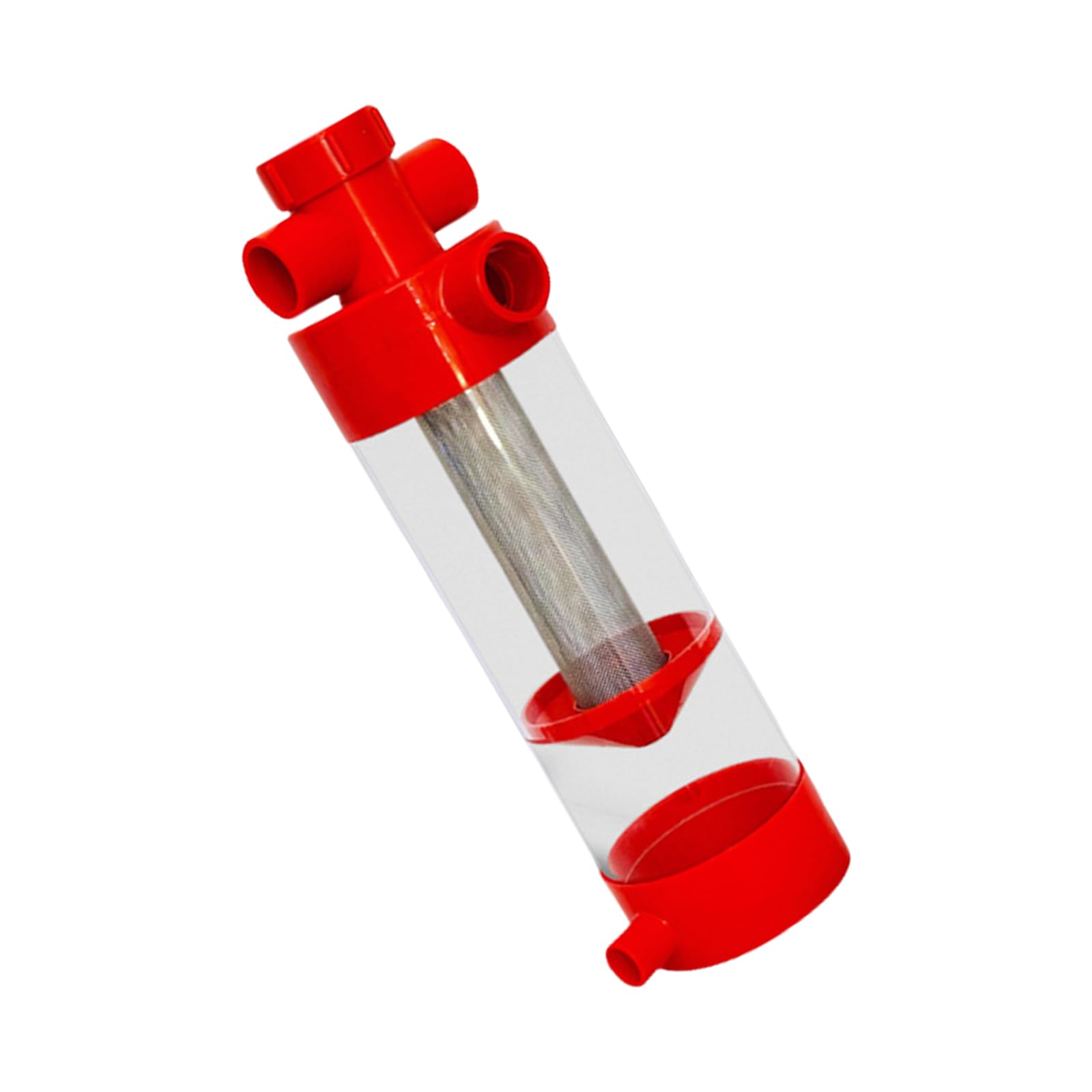 Herramienta de limpieza de acuarios, de acero inoxidable, colector de caca de pescado para tanques de arrecife de agua salada, cría, estanques, terrarios y hábitats, herramienta separadora de