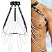 YTCLUAS Men's Adjustable Leather Body Chest Harness Belt Mens leather harness Men's sexy costumes Mens harness Nightclub Cosplay Clubwear bongage