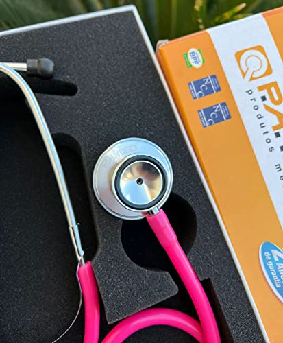 Kit Enfermagem Acadêmico Rosa Esteto Esfigmo Com Bolsa Premium P.A Med