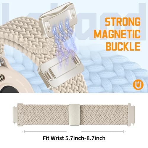 Laband 2 Pack Correa Nylon Trenzada Magnética 22mm miniatura 2