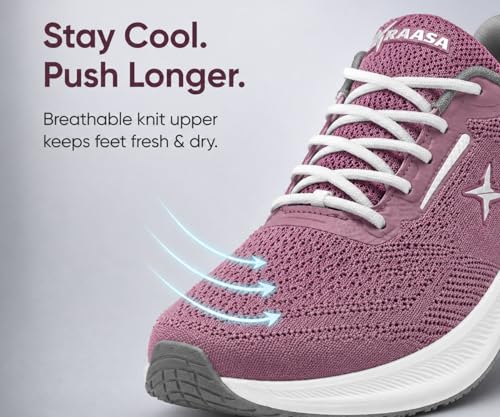 Image of Kraasa Men's Running Shoes | Breathable Mesh Upper | Lightweight Phylon Sole | Cushioned EVA Insole | Comfortable Sports & Casual Sneakers for Gym, Walking & Daily Use