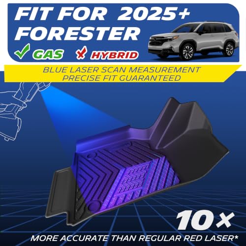Image of Michelin Vehicle Mats for 2025-2026 Subaru Forester Gas (3 Piece) | Not Fit Hybrid & 2025 Wilderness, All-Weather TPE Custom Fit Liner, Premier