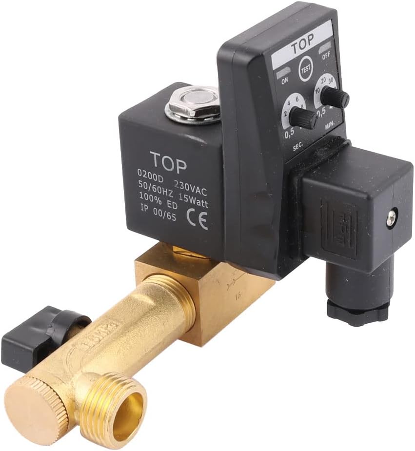 AC 220V 1/2" Electronic Timing Automatic Two-way Drain Valve Can Be Adjustable (id: be0 2e1 dae 34a 922
