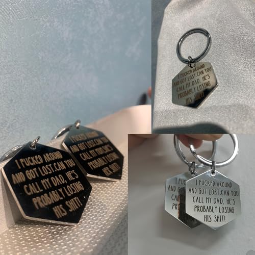 Funny Dog Tags,Stainless Steel Funny Pet Tag,Deeply Engraved Dog Collar Tag,Pet Cat Collar Charm Gift for Cats Owner Dog Lover (Mom) - Image 6