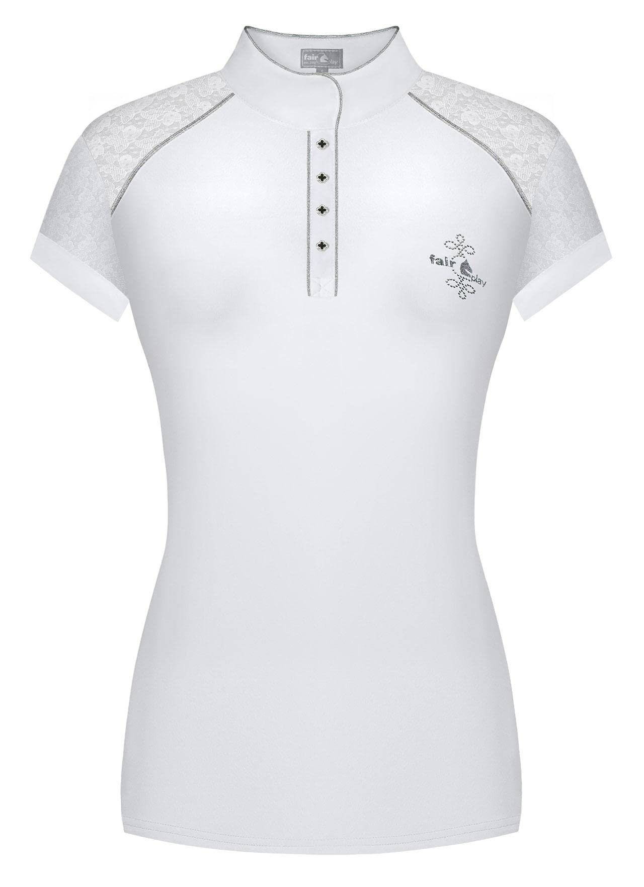 Fairplay Damen Turniershirt Kurzarm FP Anita White weiß