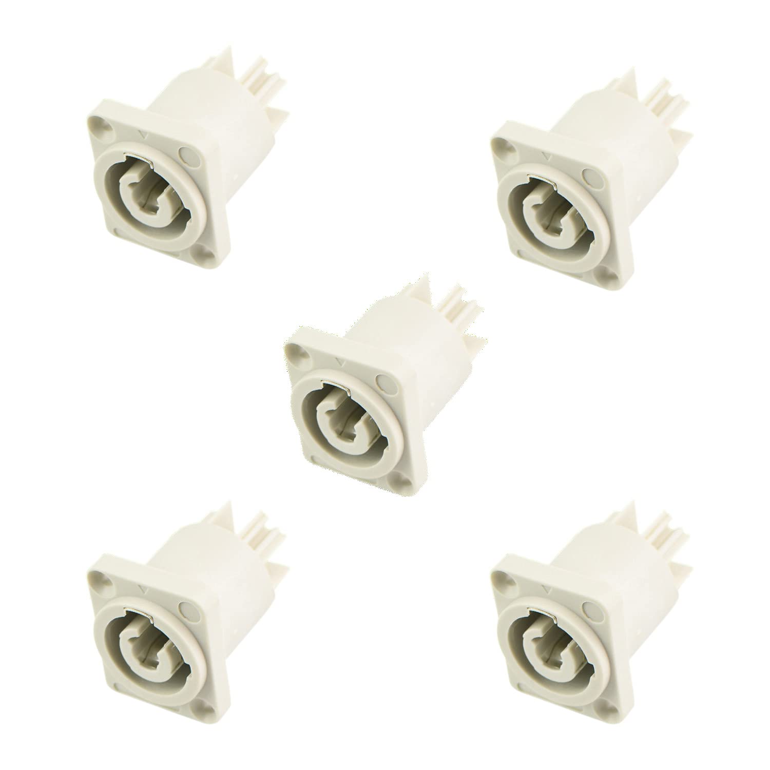 Toronce 3 PIN AC Powercon Connector Male Plug 20A/250V for Stage Light LED Screen White Output Socket Compatible with NAC3FCA, NAC3FCB, NAC3MA-1,