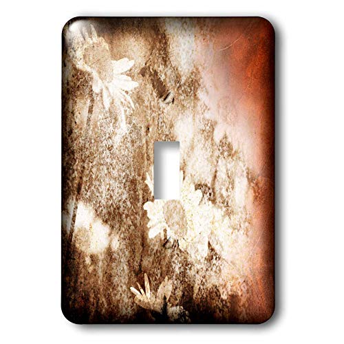 Interrupteur à bascule 3dRose lsp_34069_1 fleur grunge