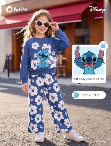 Image of Disney Outfits for Girls Long Sleeve Shirt Pocket Pant Toddler Sweatsuit
