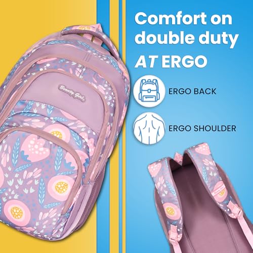 Image of BEAUTY GIRLS BY HOTSHOT FLORAL 1594|SCHOOL BAG|TUTION BAG|COLLEGE BACKPACK|LARGE SIZE|WATER RESISTANT|19 INCH|FOR GIRLS & WOMEN|36 LITERS BACKPACK