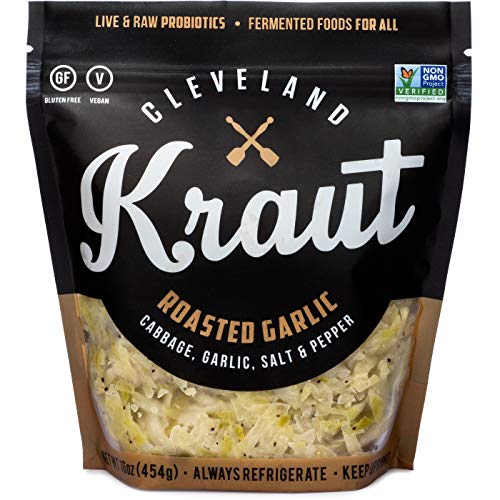 Cleveland Kraut, Naturally Fermented Roasted Garlic Sauerkraut Wi...