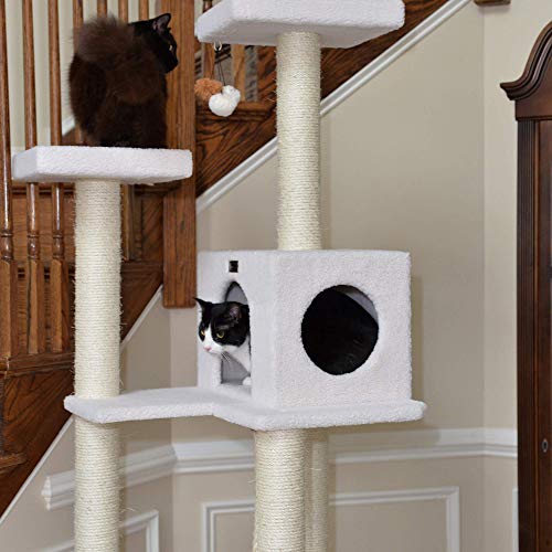 Árbol para gatos Armarkat clásico madera real 73 pulgadas miniatura 4