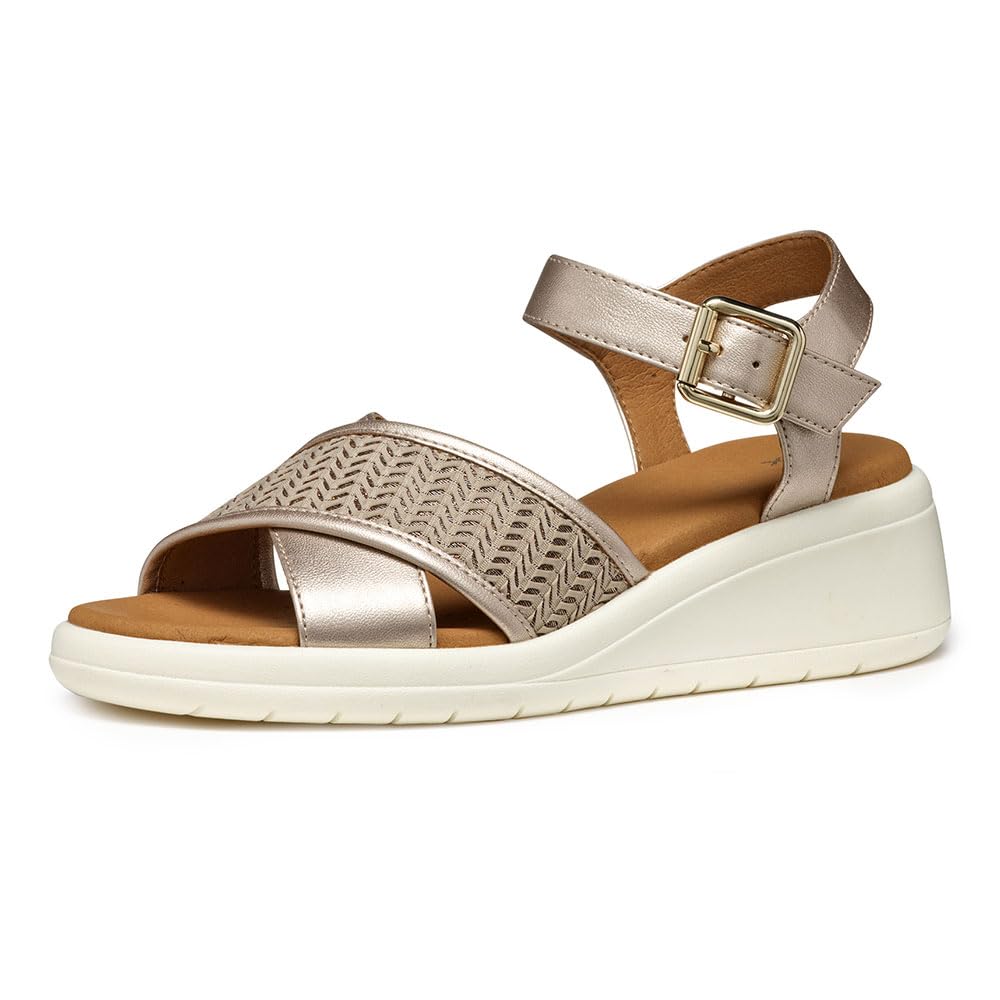 Geox D Meliconia G Sandalia de cuñaMujer