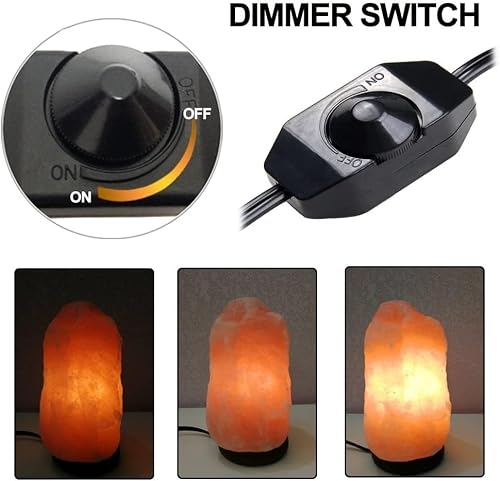 Tiqian Himalayan Salt Lamp Cord - 25W Dimmable Halogen Replacement Bulbs, E12 Base, Perfect For Himalayan Salt Lamps, Night Lights, Wax Warmers - With 6 Free Bulbs For Salt Lamp #TOP2