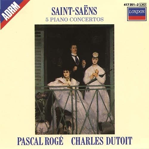 Piano Concerti 1-5 [Audio CD] Saint-Saens; Roge and Dutoit