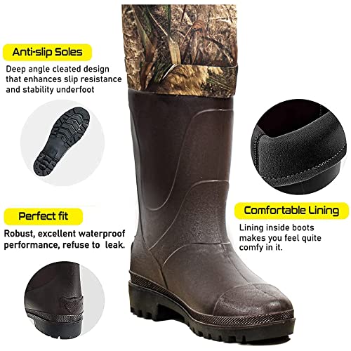 Drycode Waders For Men With Boots, Waterproof Neoprene Chest Waders ​For Women, Duck Hunting/Fishing Waders #TOP1