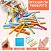 Imagen de Clabby 200 Piezas Lose Tombola Boletos Ganadores Papeletas para Rifas 60 x 60 mm Sorteo Colorido de Boletos Ganadores Mixtos con Números para Fiesta del Club de Tómbola
