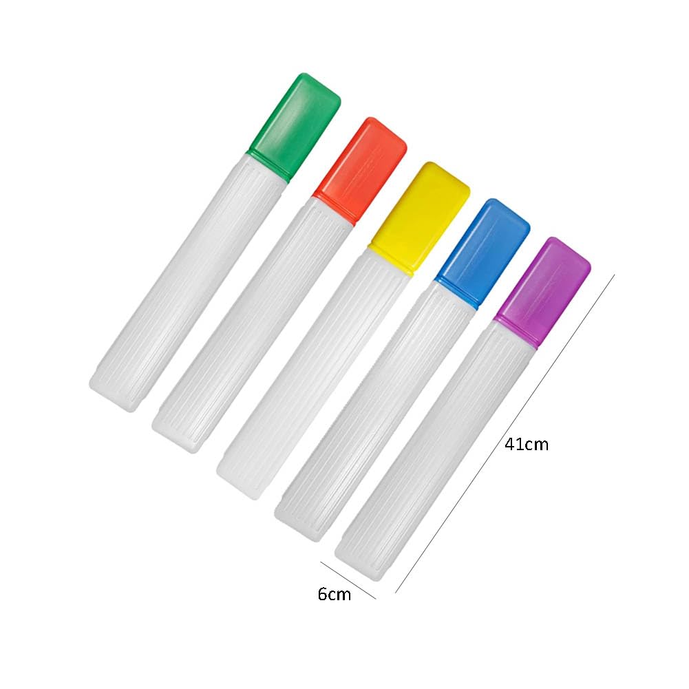 2 Pieces Knitting Needle Storage Box Tube Case Container Plastic Knitting Pins Storage Box Tube Case Container Sewing Needle Pin Storage Box Tube Case Container(Purple and Yellow, 41cm)