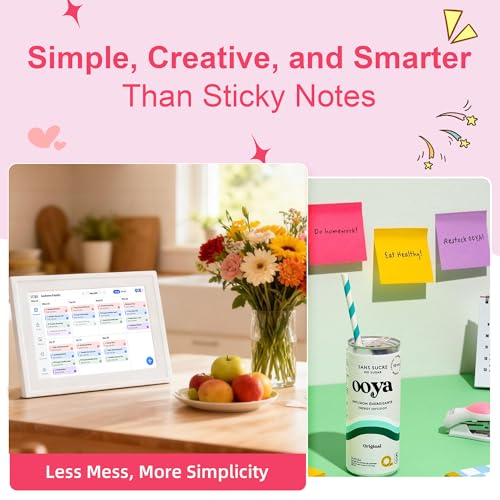 Variant 5 - 10.1’’ Smart Digital Calendar - Interactive Touch Screen, HD Display, Wall Mountable Family Organizer with Chore Chart, To-Do Lists & App Sync for Home & Office, Warm Valentine’s Day Gift for Girlfriend/Boyfirend