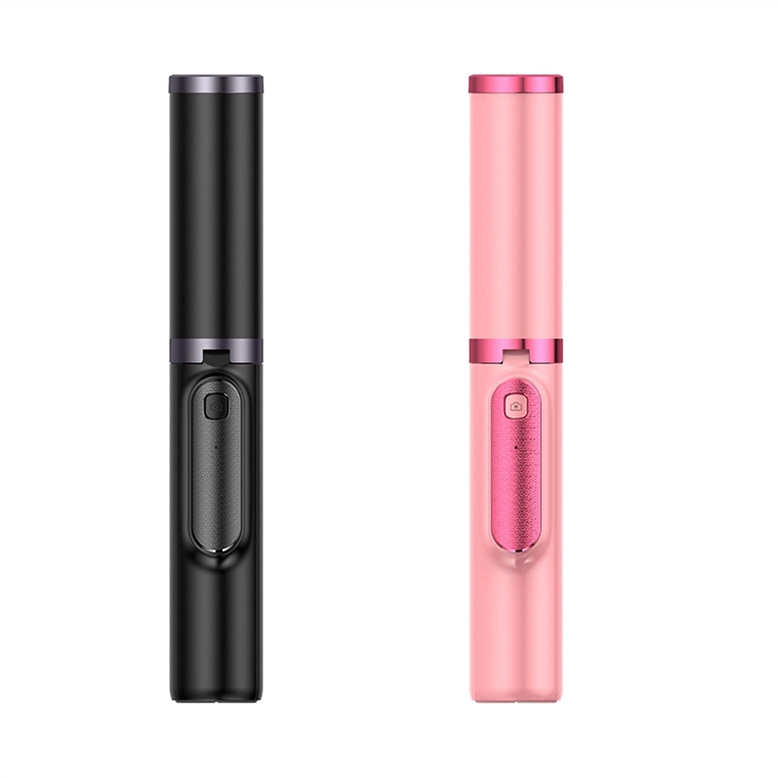 affidabile Selfie Stick Senza Fili Bluetooth Selfie Stick Pieghevole In Lega di Alluminio Treppiede con Telecomando Wireless (Colore: Nero) (Colore: Nero)