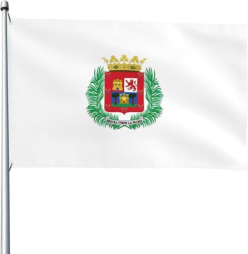 Flag of Las Palmas de Gran Canaria 4x6 ft Garden Flag Indoor Outdoor Decoration Single Sided Banner