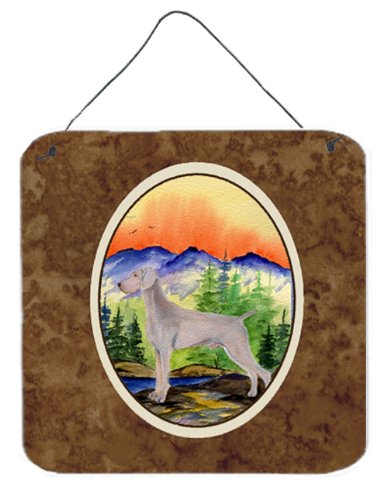 6 in. Weimaraner Aluminium Metal Wall Or Door Hanging Prints