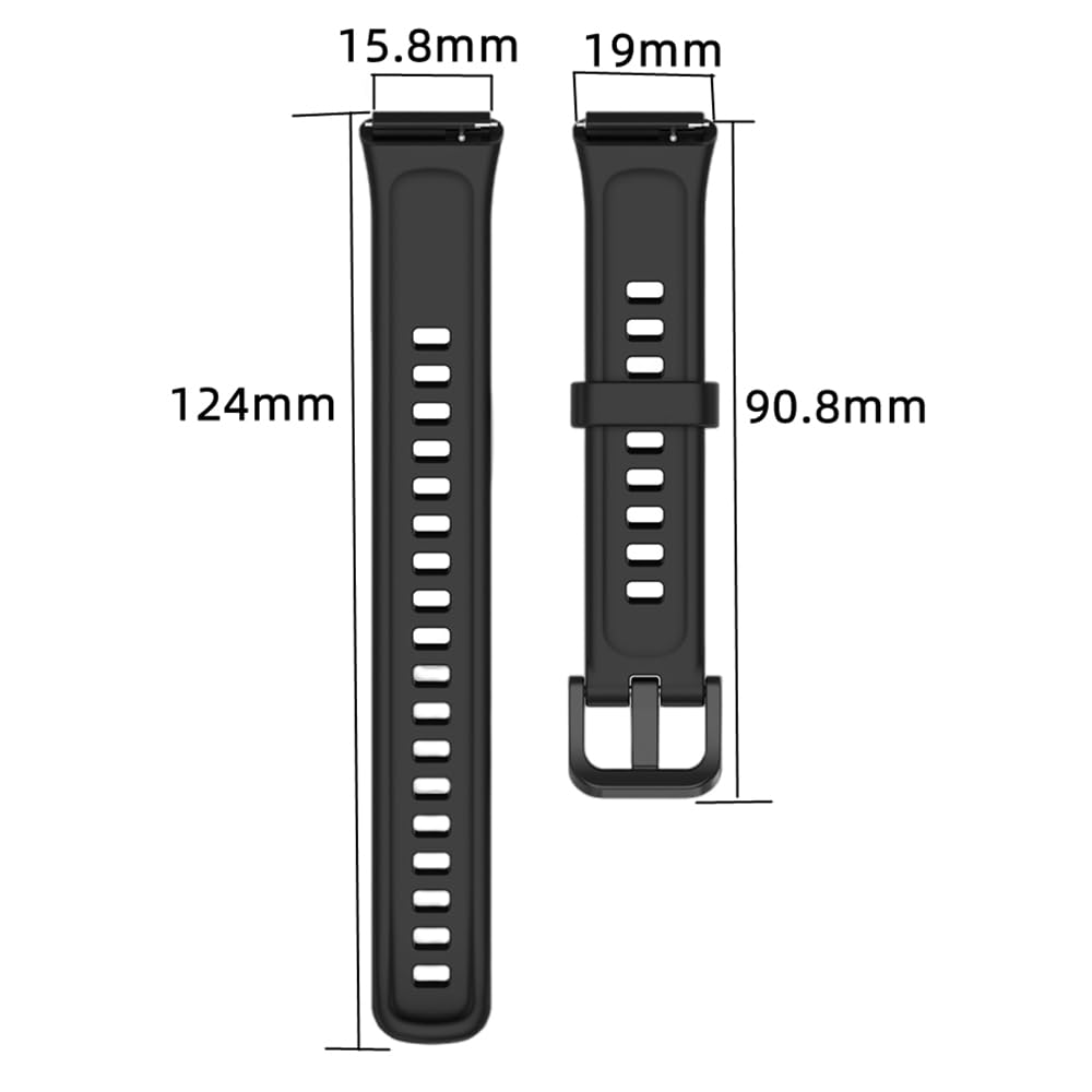 Per Huawei Band 9 NFC cinturino in silicone integrato con cornice bicolore (ross