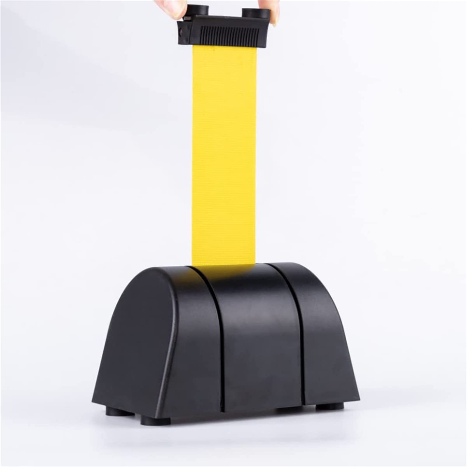 OUdini Retractable Belt Barrier, Wall Mount Retractable Barrier, Wall Mount Pull Out Queue Belt, Queuing Cordon/2Pcs/16Ft