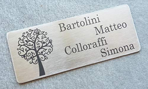 Guizzo Creart Targhetta in Acciaio Inox