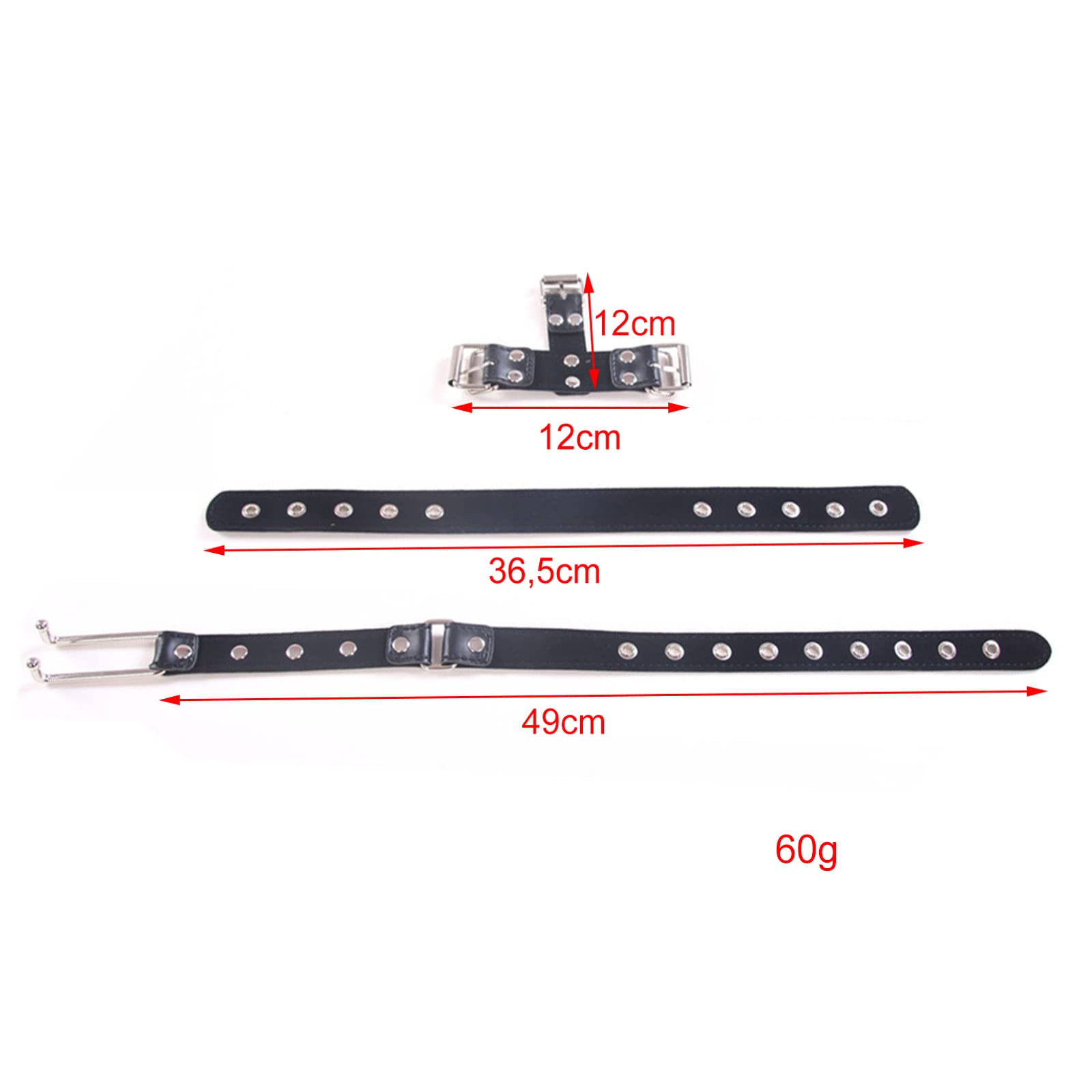 SM Bondage Collares Con Gancho Para La Nariz Collar De Cuero BDSM Metal Para Arnés Para Cabeza Para Esclavo Ajustable Coqueteo Erótico Juguete Sexual