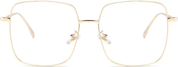 Dollger Blue Light Blocking Glasses women Anti Glare UV Filter Computer Gaming Glasses Retro matal square Eyeglasses Frame