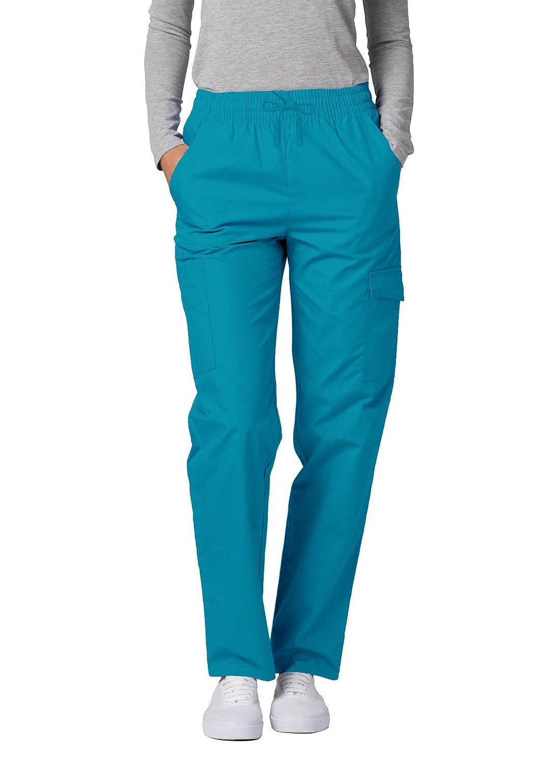 Spodnie medyczne do szorowania - damskie spodnie szpitalne - 506 - Teal Blue - L