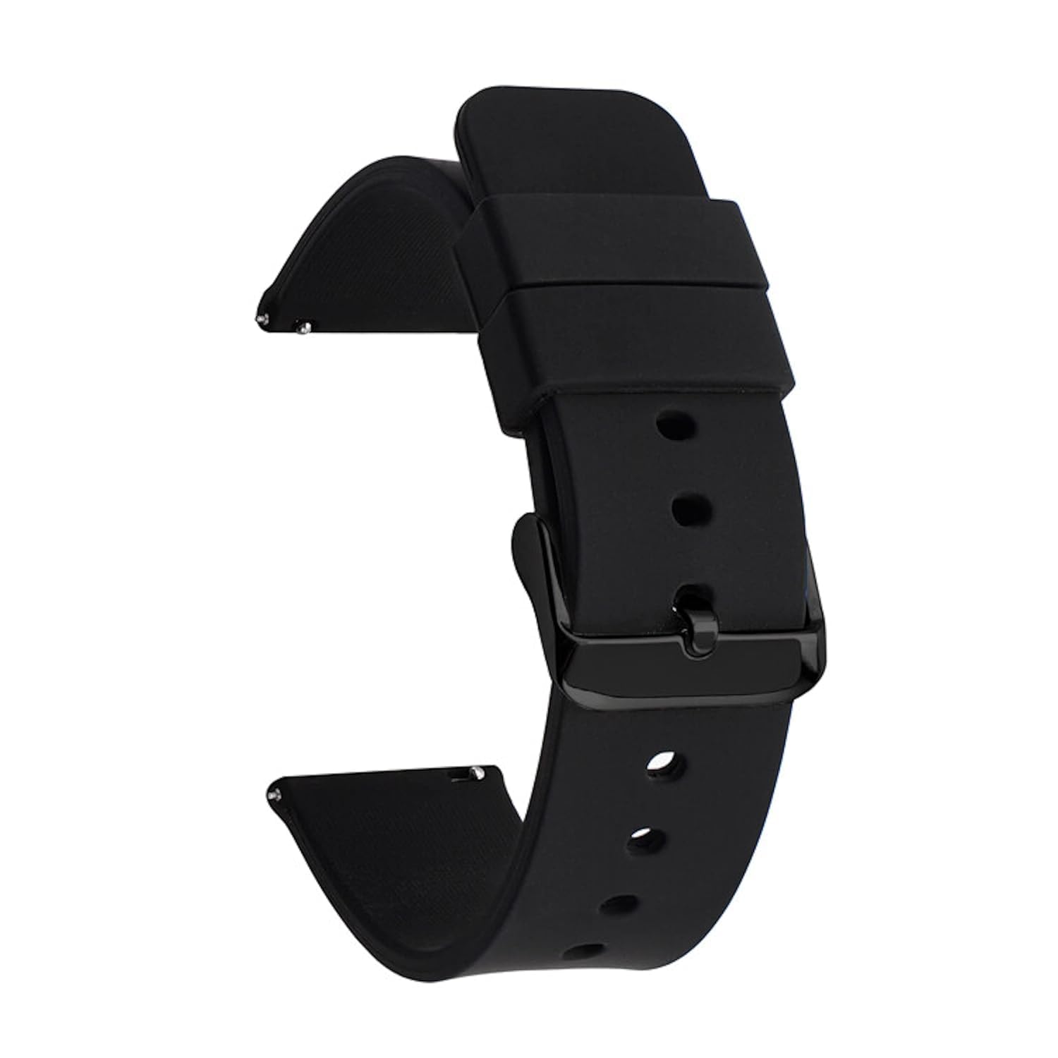 STRAPY 20mm Soft Silicone with Metal Buckle Strap Replacement Belt Band for Fastrack Reflex Vybe/Play/Beat Plus, Titan Smart Pro Smart Watch Strap (Black) (B0C93XM6PT) Amazon Price History, Amazon Price Tracker
