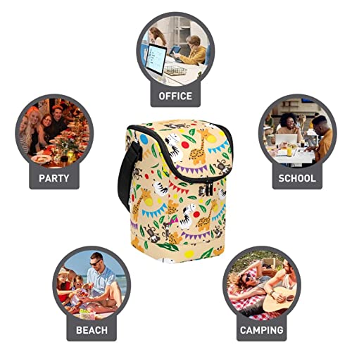 Bolsa de almuerzo pequeña reutilizable que soluciona el transporte diario de comida 4