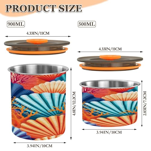 Envase hermético de acero para café de 17 oz Kigai miniatura 3