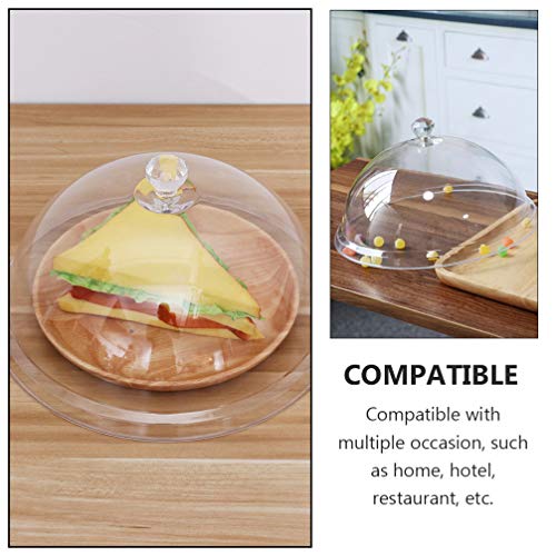 Cabilock – Capa de plástico para bolo, cúpula de plástico para sobremesa, queijo, capa transparente