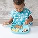 Bumkins Bibs, Baby and Toddler, Big Kids Girl and Boy, Large for Children 1-3 Years, Short Sleeve, Mess Saving, Smock for Eating and Playtime, Lightweight Waterproof Soft Fabric, Whales Away